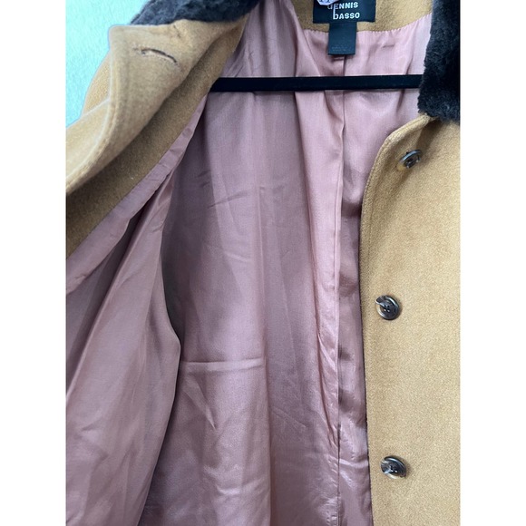 Dennis Basso Faux Fur Trim Collar Coat Size 1X - Picture 4 of 6